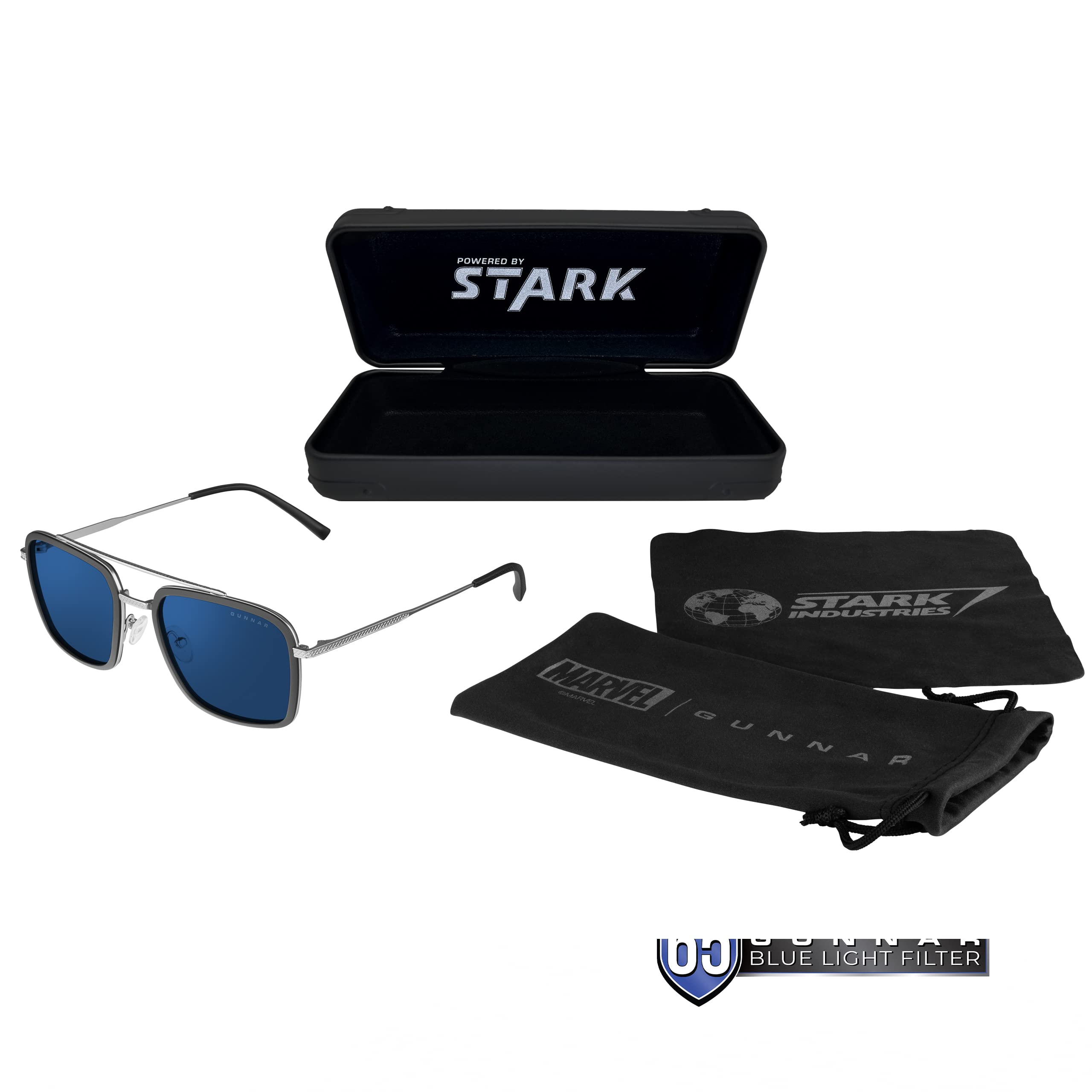GUNNAR Stark Industries Edition Glasses (Natural-Focus Lenses, Sun Lens Tint) GUNNAR Stark Industries Edition Glasses (Natural-Focus Lenses, Sun Lens Tint)